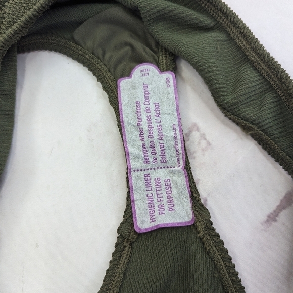 Good American Swim Bottom Women 5 6 2X 3X Stormy Green Crinkle Fit Cheeky Bikini - Picture 11 of 11